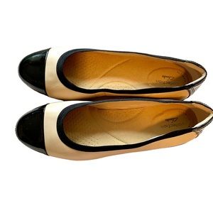Nwot Clarks Sara Orchid Cap Toe Ballet Flats size US 9W